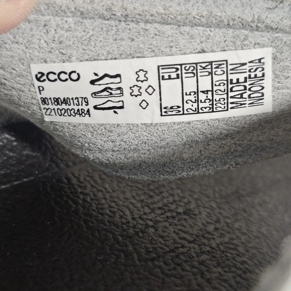 Men's Ecco MX Flipsider Flip Flop Sandals EUR 36 US 2-2.5 Grey And Yellow Upper‎